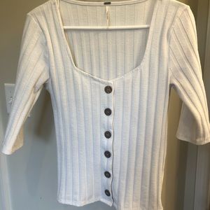 Free People ribbed knit top
